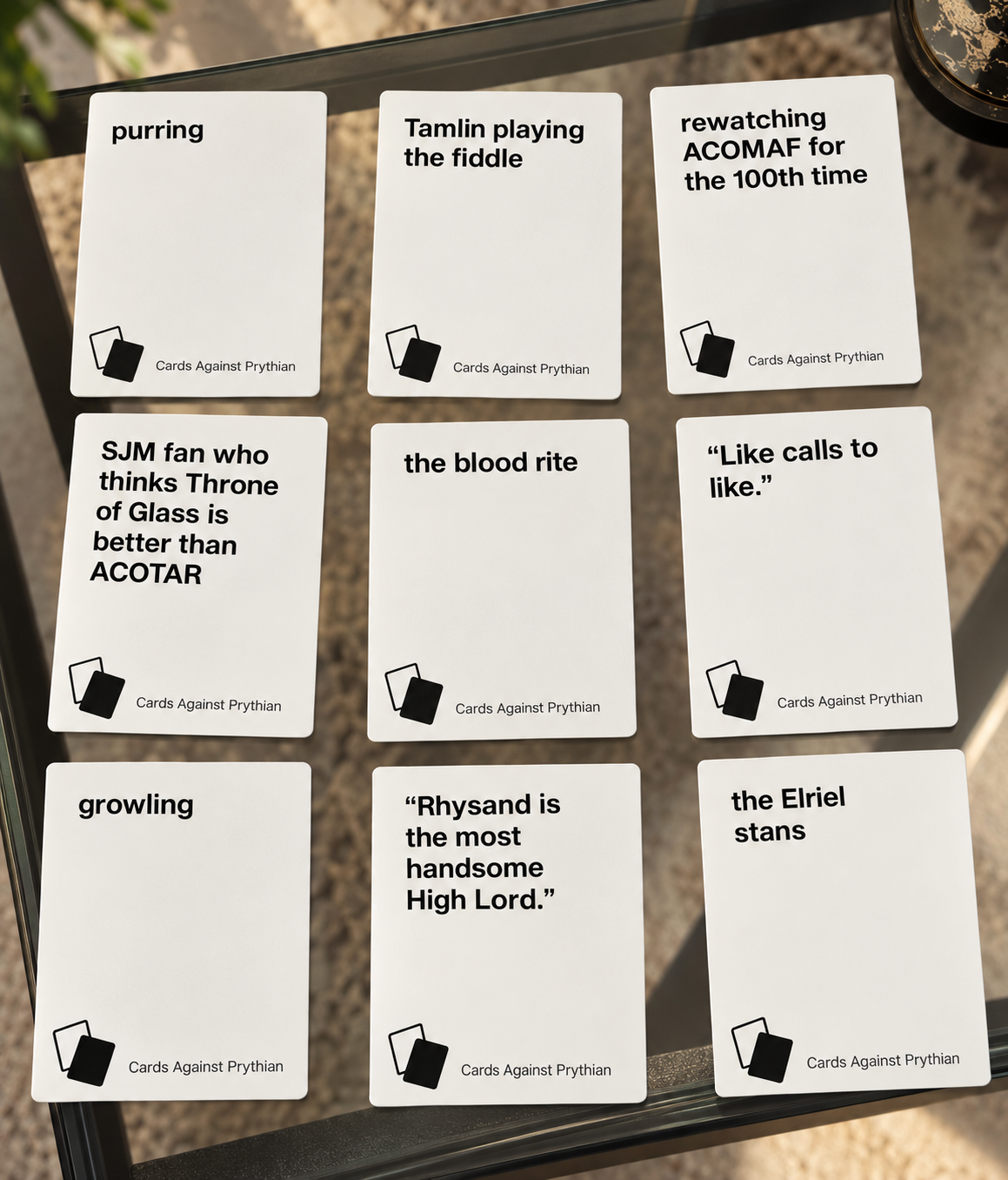 Cards Against Prythian