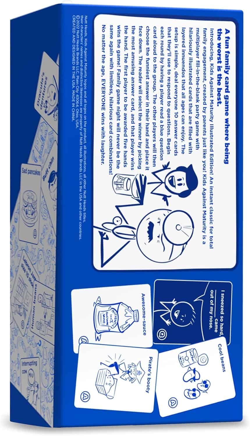 Kids Against Maturity Back of the Box