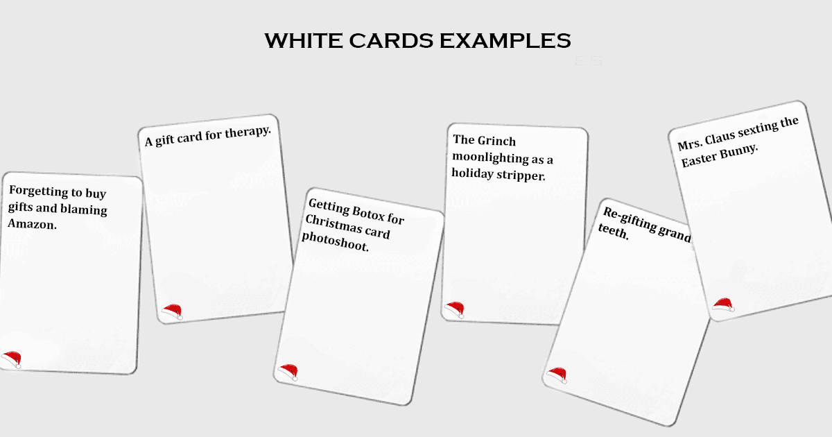 Cards Against Christmas - White Cards