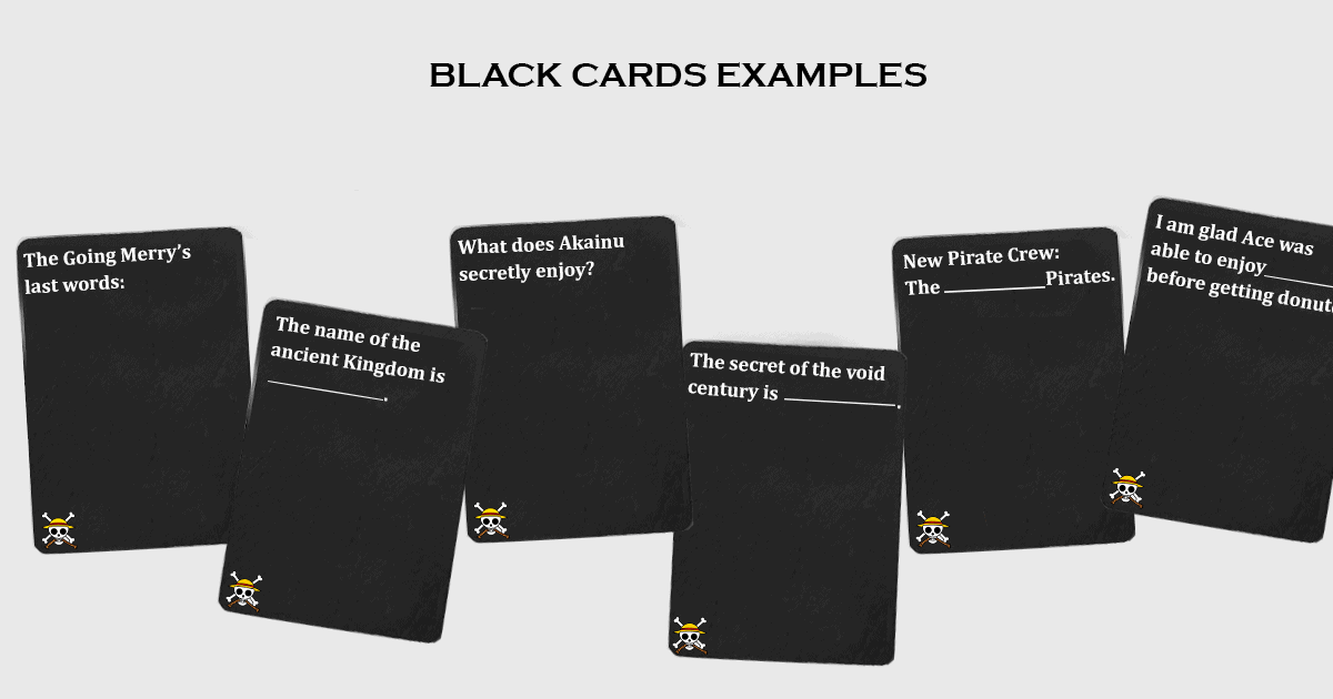 Cards Against Straw Black Cards